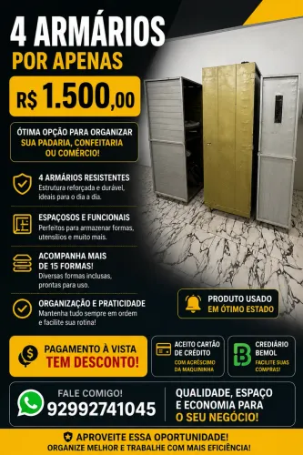 Armários para padaria! 