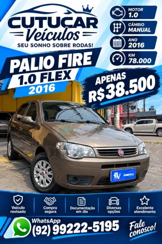 Fiat Palio 1.0/ Trofeo 1.0 Fire/ Fire Flex 4P 2016