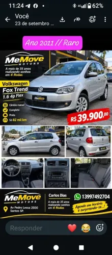 Volkswagen Fox 1.6 MI I Motion Total Flex 8V 5P 2012