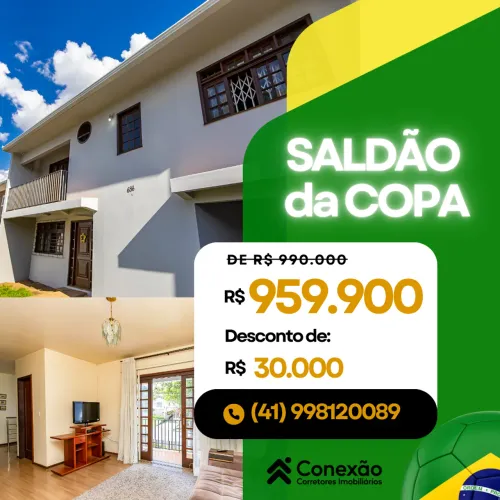 Sobrado para Venda em Curitiba, Bairro Alto, 5 dormitórios, 1 suíte, 5 banheiros, 5 vagas