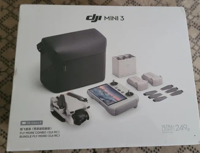 Drone DJI MINI 3 NOVÍSSIMO CONTROLE E BATERIAS LACRADOS