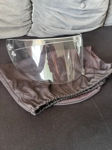 Viseira capacete ASX cristal, original 