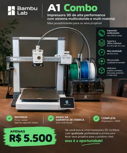 Impressora 3D bambulab A1 combo