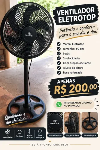 Ventilador de pedestal 