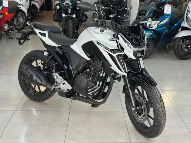 Yamaha FZ25 Fazer 250 Abs Connected 2026 0km Branca - Mepal Motos