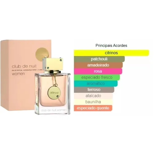 Perfume Árabe Club de Nuit Woman 105ml Feminino Original Armaf