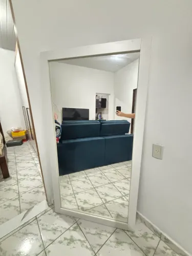 Espelho MDF branco - 1,70 x 1,0
