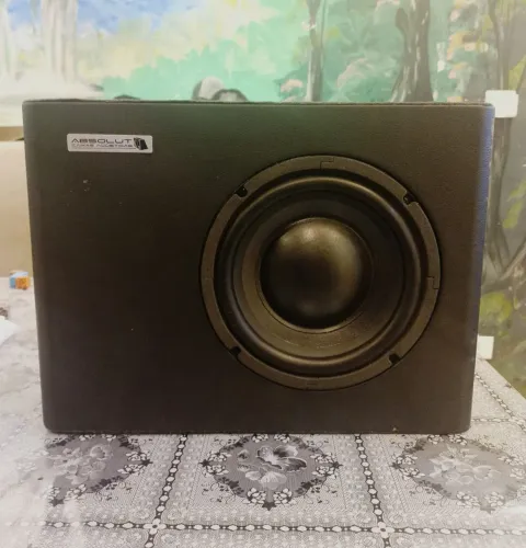 Caixa De Som Subwoofer Amplificada Automotiva Slim 8 Polegadas Absolut - Perfeita!