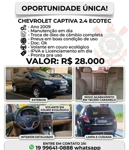 Chevrolet Captiva Sport FWD 2.4 16V 171/185cv 2009