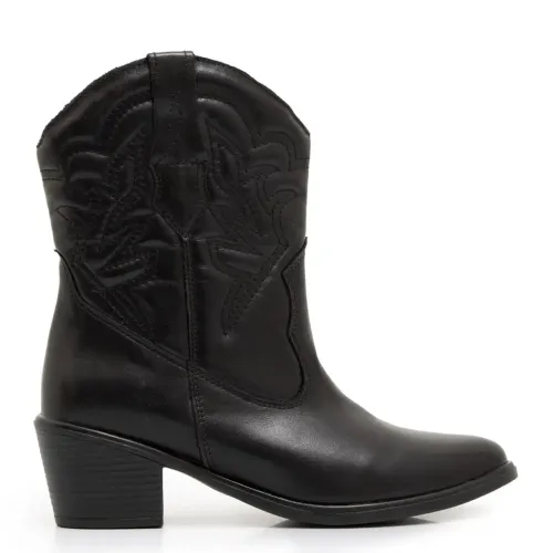 BOTA PRETA WESTERN COURO LEGITIMO