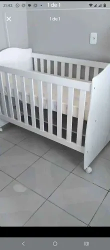 Berço americano com colchão novo