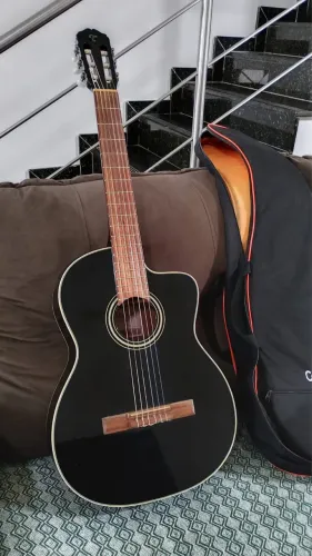 Violão Eletroacústico GC1CE Nylon Preto Takamine