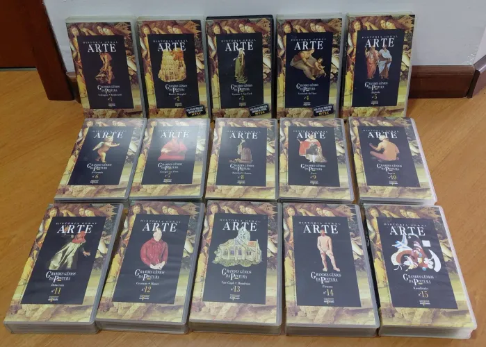 Lote VHS História geral da Arte. 1 ao 15