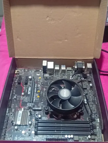 Kit Placa Mãe B450M Prime Gaming + Ryzen 5 1500X