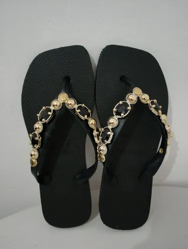 Chinelo Havaianas Pedraria Feminino Tamanho 35/36