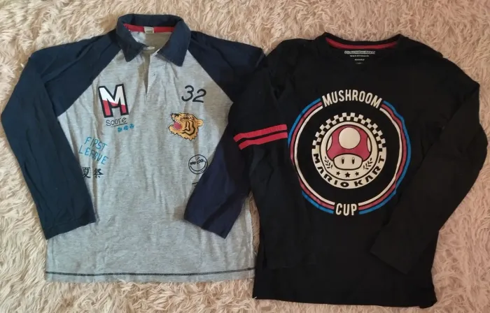 Blusas de manga longa 8/10 anos