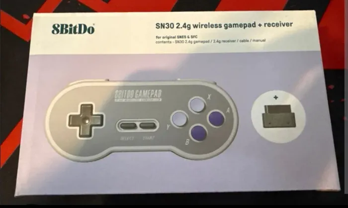 Controle 8 bitdo sn 30 super Nintendo sem fio