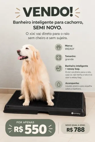 Banheiro inteligente pra cachorro