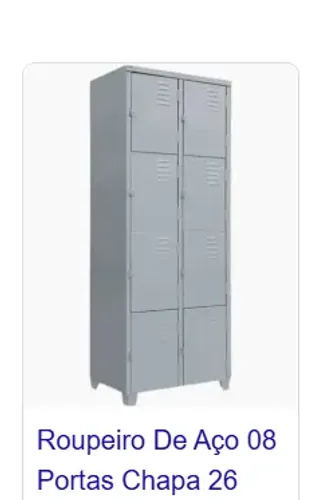 armário para vestiario com 8 portas pequenas