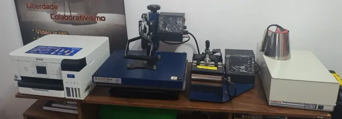 Kit Completo para Sublimação (Produtos Personalizados) - Prensas e Impressora