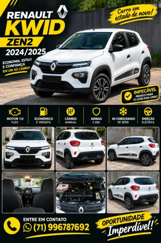 Renault Kwid Zen 1.0 Flex 12V 5P Mec. 2024