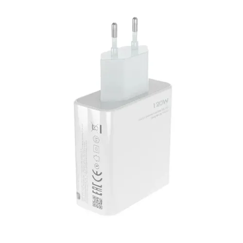 Carregador 120w Para Xiaomi Original Cabo 1 Metro Branco