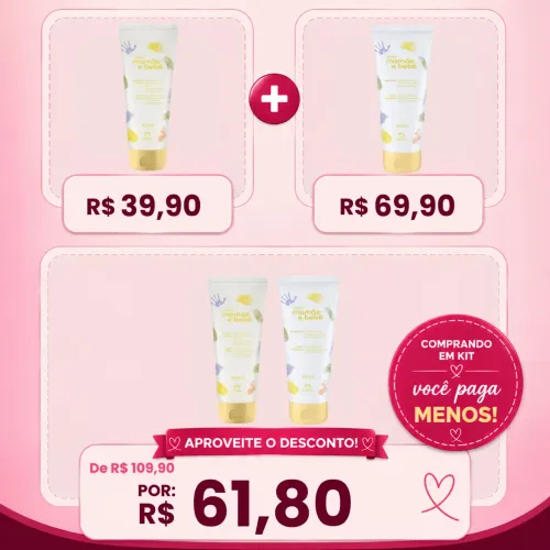 Kit Mamãe Bebê Flor de Laranjeira (sabonete + hidratante)