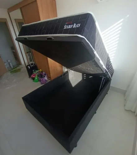 Cama box baú state Black 