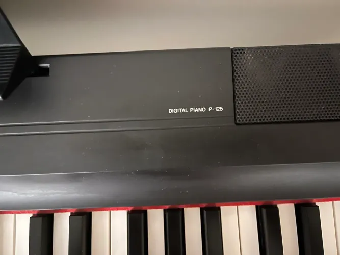 Piano digital yamaha p-125 + estante( nunca usado)