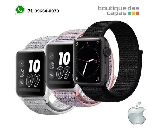 Pulseira Nova Nylon Apple Watch 42mm 38mm 44mm 40mm