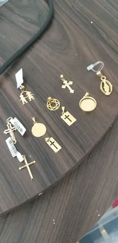 SP PROMOÇÃO ÚLTIMOS PINGENTES BANHADOS A OURO 18K NOVOS
