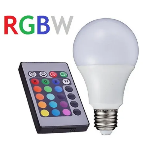 Lâmpada de LED Colorida RGB 10w E27 Bivolt Controle Remoto