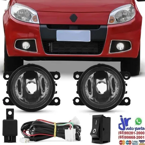 Kit Farol Milha Sandero 2011 2012 2013 2014 Auxiliar Neblina 