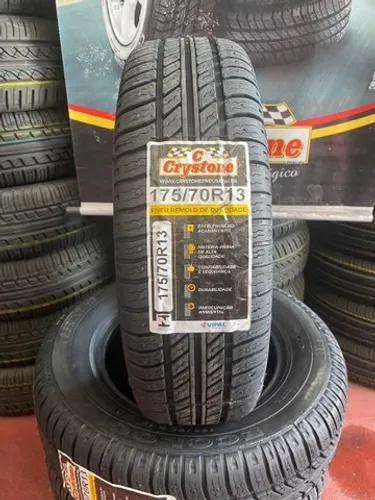 2 pneus Crystone 175/70/13 (montagem grátis)