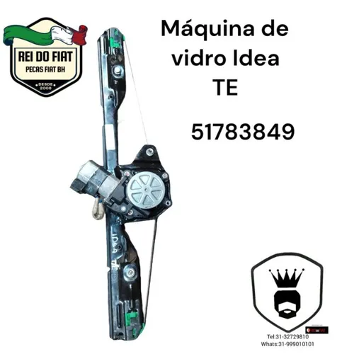 maquina de vidro fiat ideia traseira esquerda