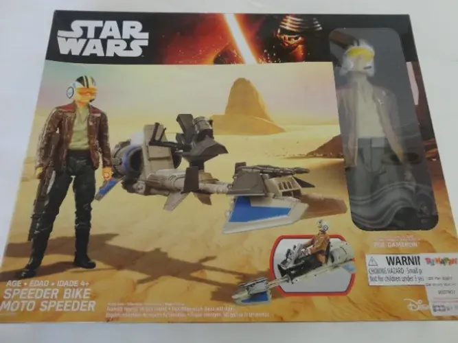 Veículo Speeder Bike Moto Speeder da Star Wars com Poe Dameron - novo