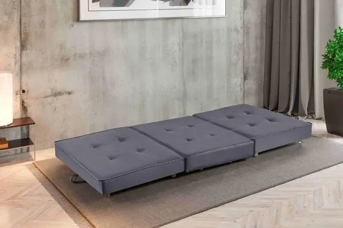 Puff cama 1,90m 3x0,62m veludo Inca sr P