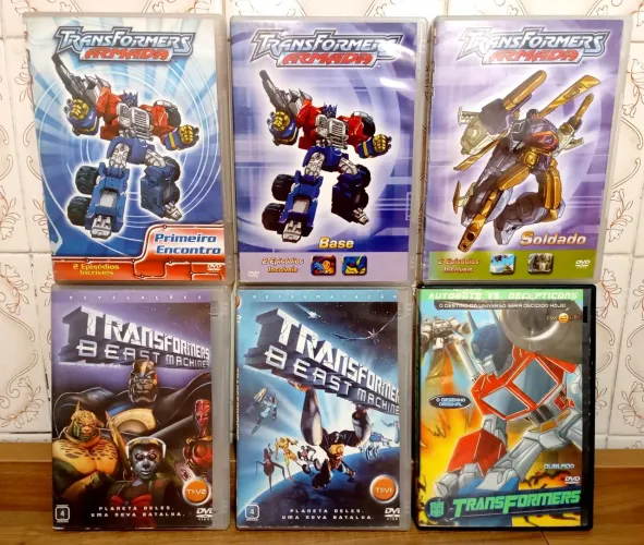Dvds Coleção Desenho Transformers Armada/Beast Machines (06 Dvds) - Originais