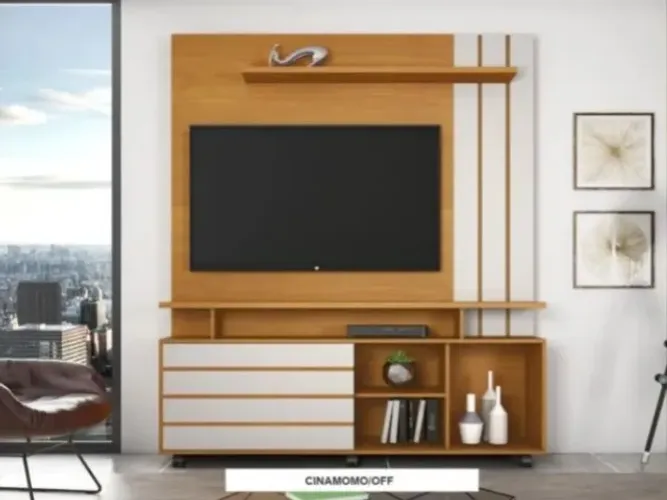 Estante Home para Tv até 65 Polegadas Serrano Jcm