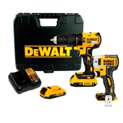 Combo Parafusadeira/Furadeira de Impacto DCD7781D2 + Parafusadeira de Impacto 20V DeWalt