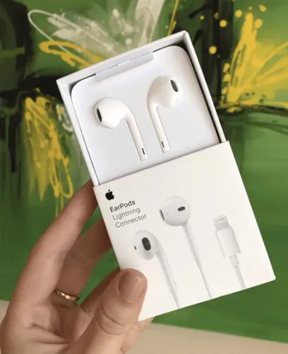 Fone de Ouvido iPhone Lightning EarPods Apple Original (3 meses de garantia)