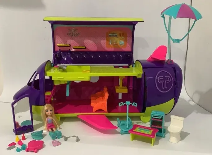 Avião Polly Pocket Brinquedo Mattel 2010