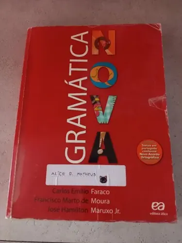Livro Gramática Nova