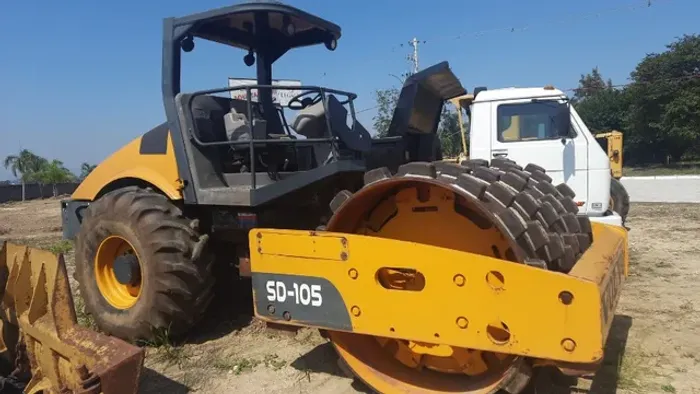 Rolo Compactador Volvo SD105 Pata Pé de carneiro oportunidade investimento 