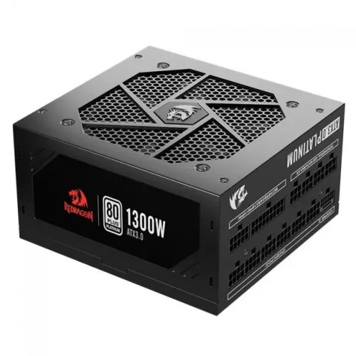Fonte ATX 3.0 1300W PFC Ativo 80 Plus Platinum Redragon Full Modular PCIe 5.0 - WZetta