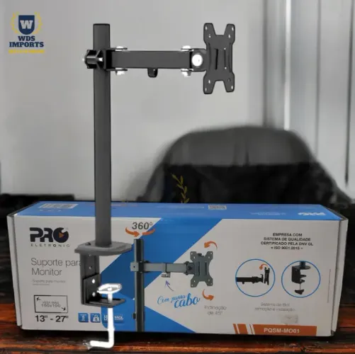 Suporte De Mesa Para Monitor 13" a 27" - Pro Eletronic