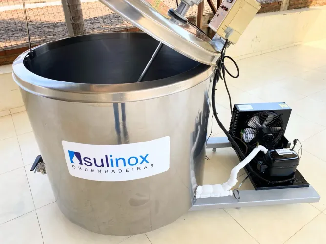 Resfriador 500 Litros Tanque Tina Para Leite Açaí Gelo Caldas Sovetes Reservatório Agua