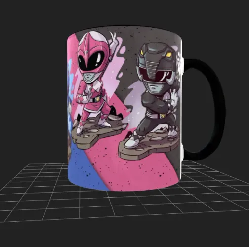 Caneca personalizada - Power Rangers