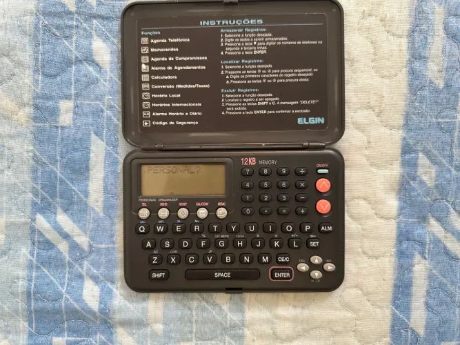 Agenda eletrônica e calculadora elgin ae 2120