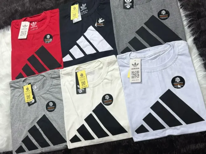 Camisetas Adidas algodão 